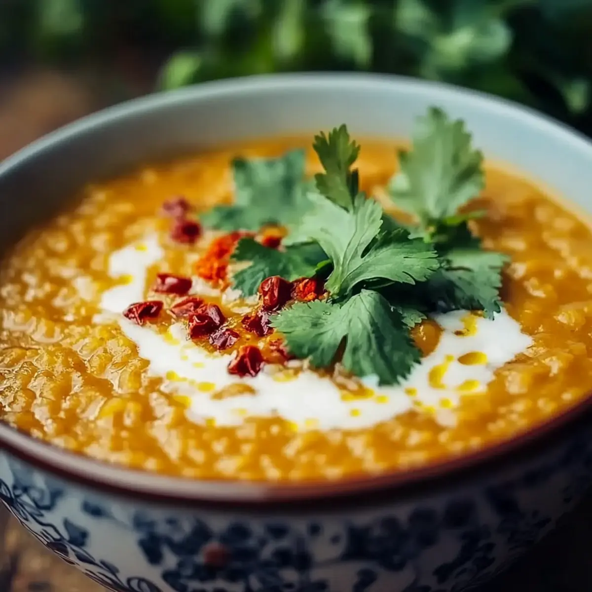 Thai Coconut Red Lentil Soup