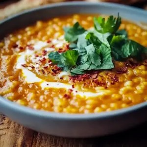 Thai Coconut Red Lentil Soup