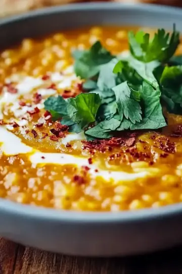 Thai Coconut Red Lentil Soup