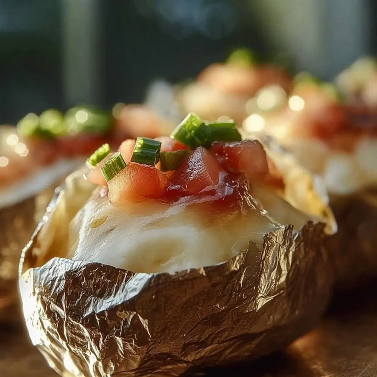 Baked Potatoes on the Blackstone Griddle