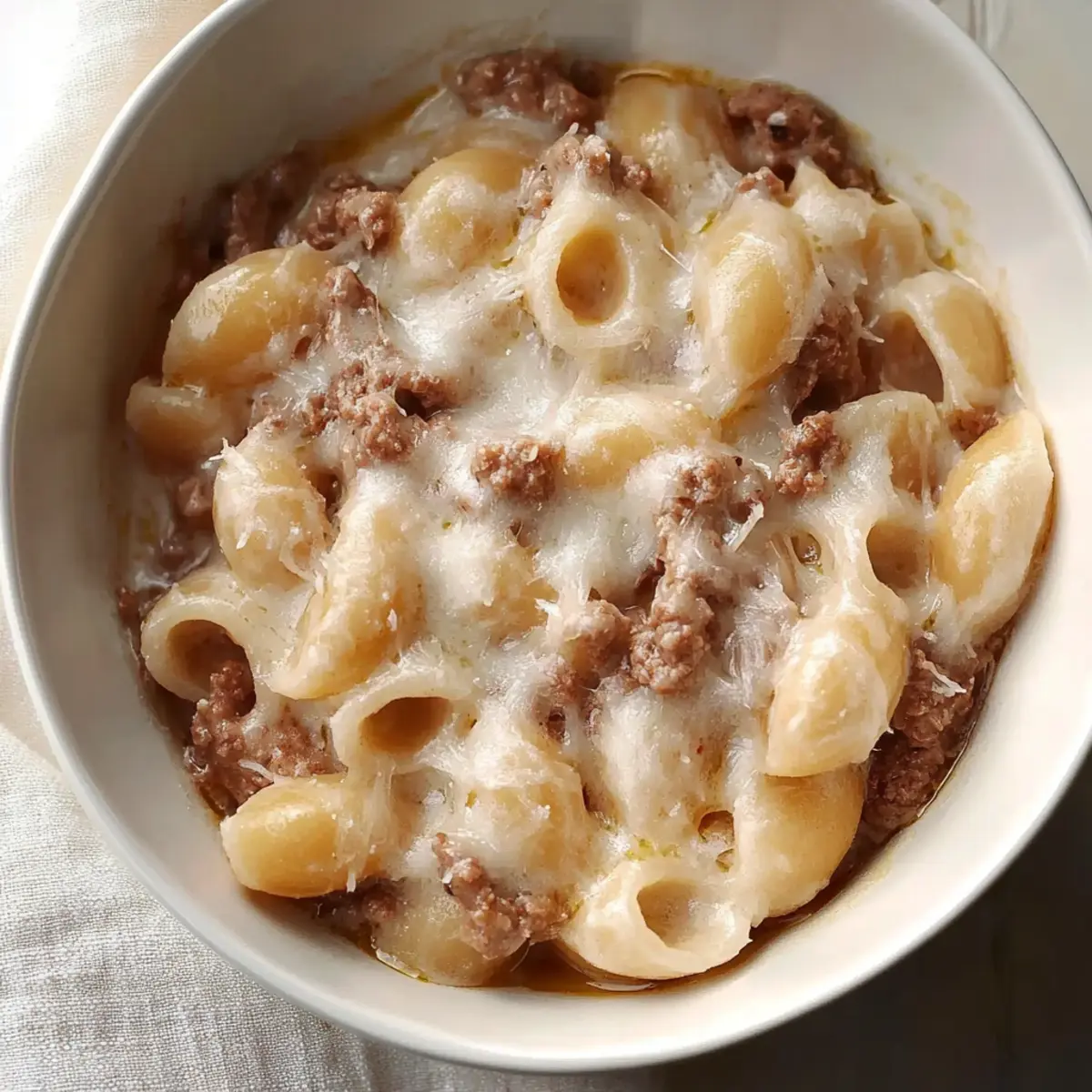 Creamy Beef and Shells