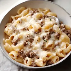Creamy Beef and Shells