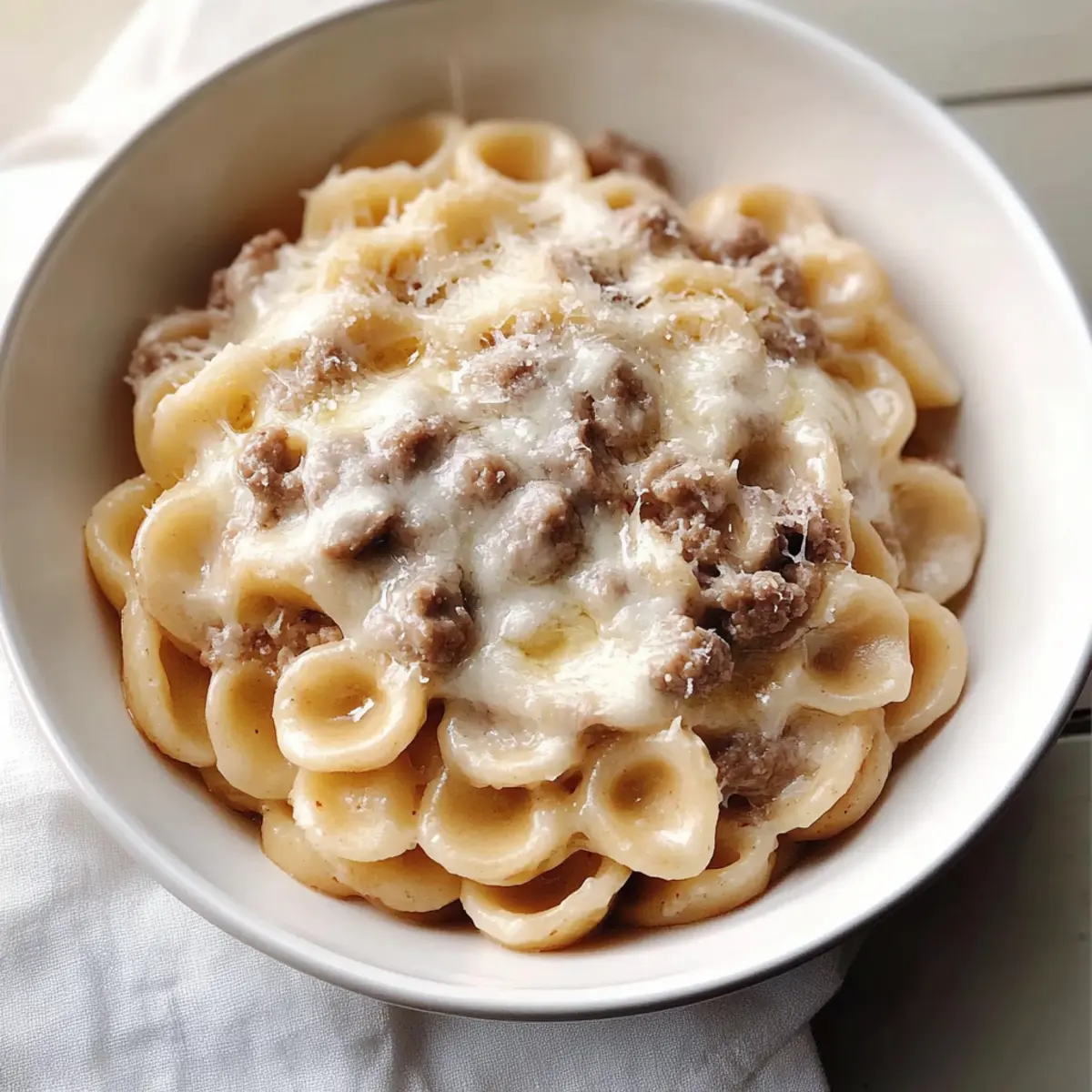 Creamy Beef and Shells