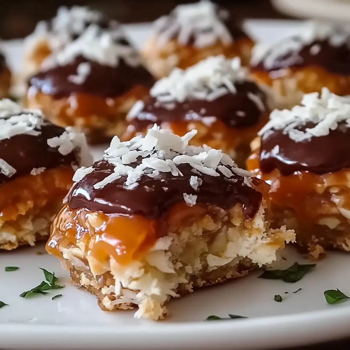 No-Bake Samoa Cookie Bites