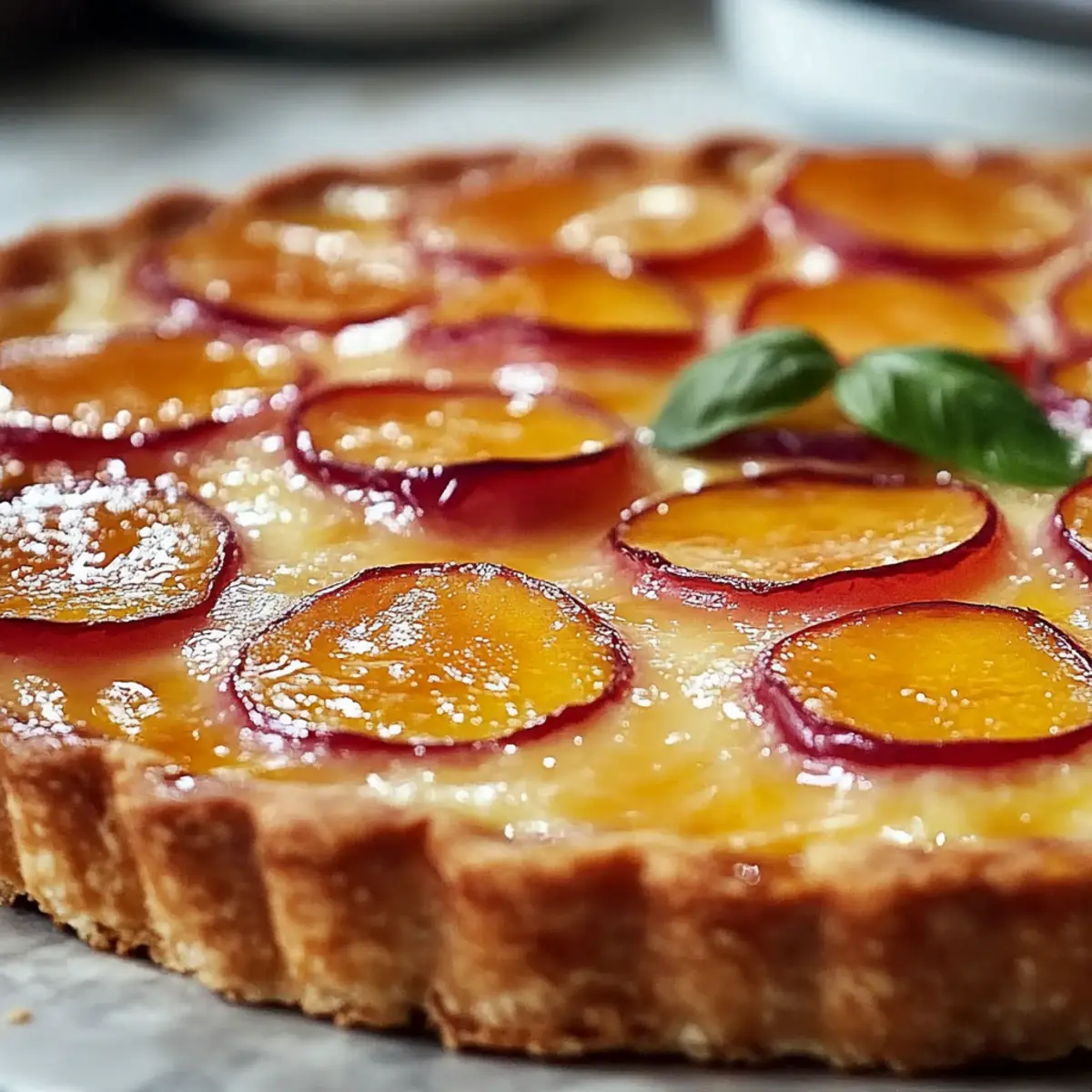 Peach Custard Pie